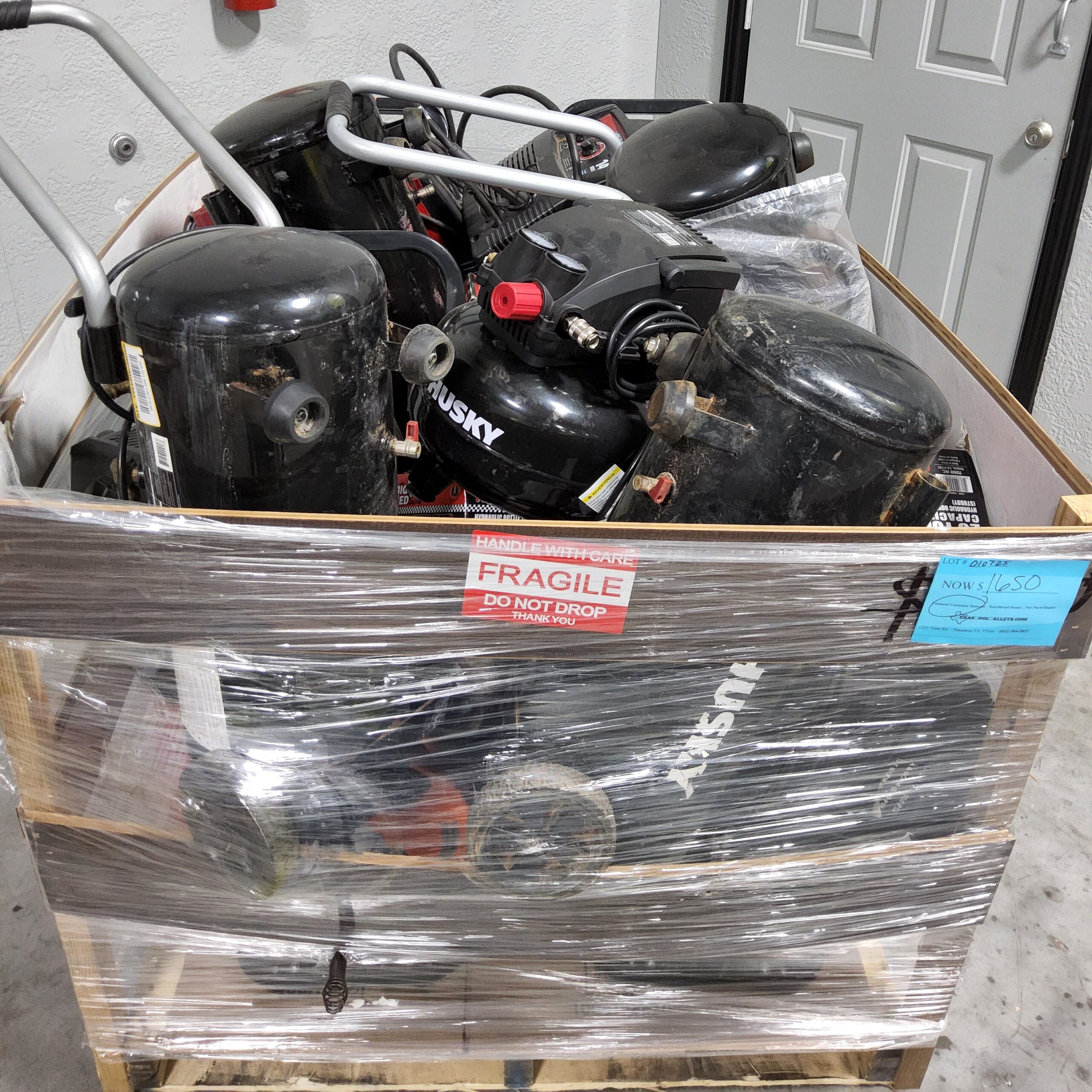 COMPRESSOR & WELDER PALLET - LOT ID: 010725 - AS-IS Untested Customer Returns