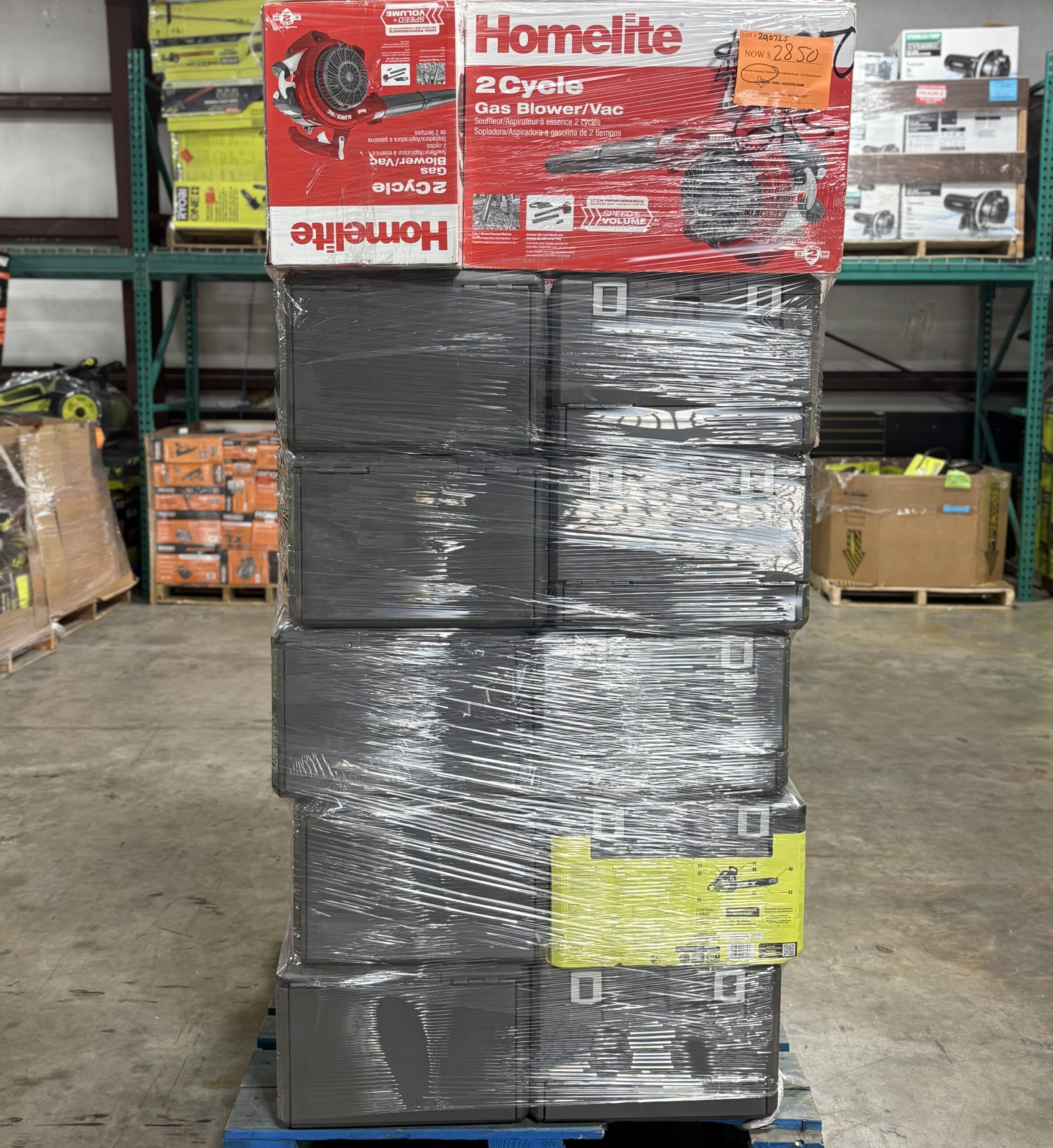 GAS CHAINSAW AND BLOWER PALLET - LOT ID: 290725 - AS-IS Untested Customer Returns
