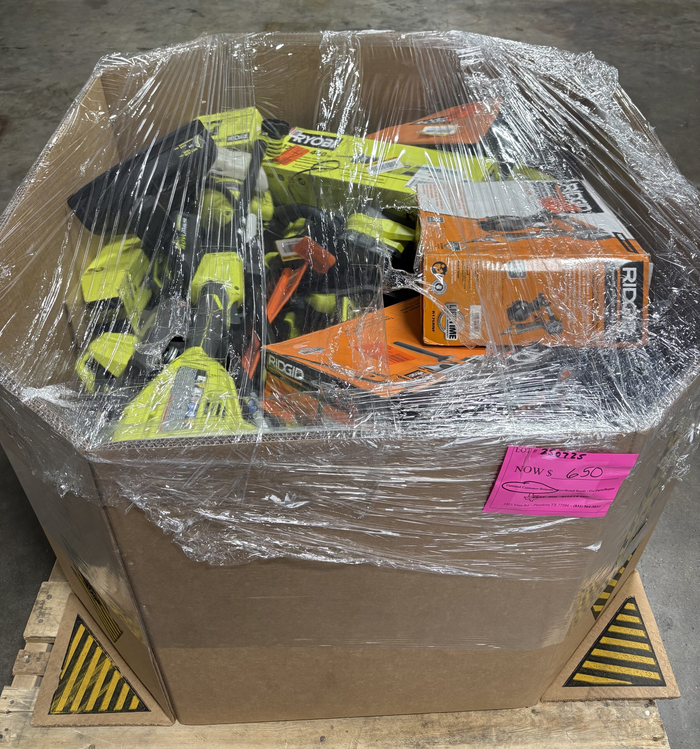 LOOSE TOOL PALLET - LOT ID: 250725 - AS-IS Untested Customer Returns